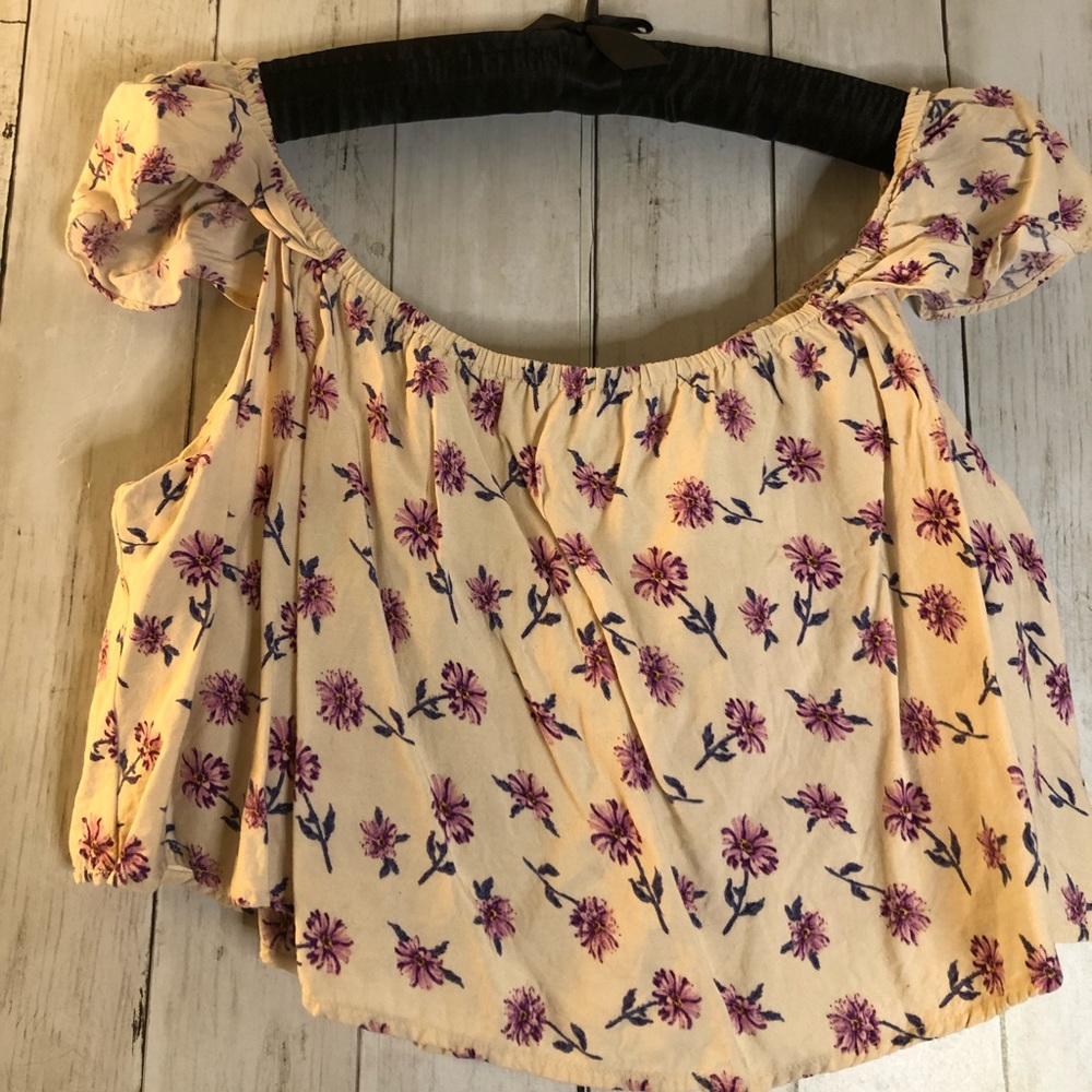 Off the Shoulder BoHo Crop Top